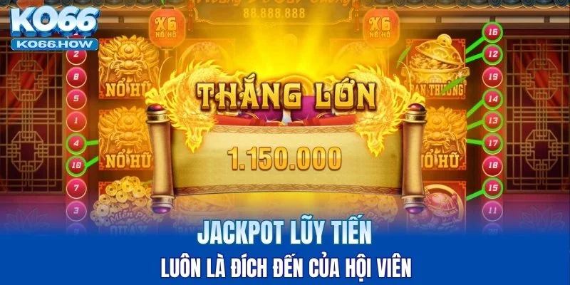 Jackpot lũy tiến luôn là đích đến của hội viên