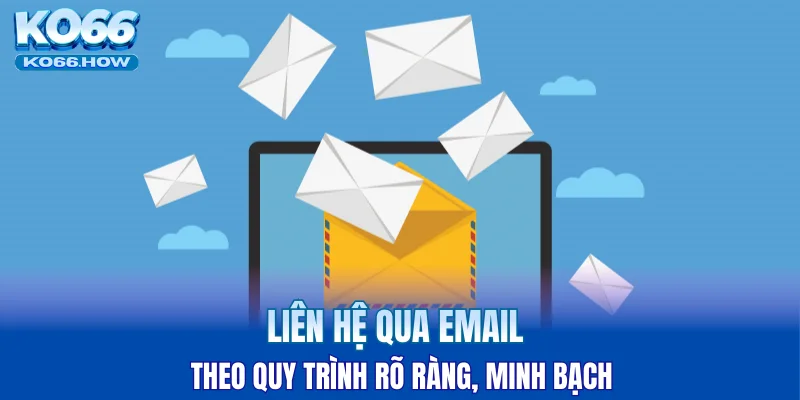 Liên hệ qua email theo quy trình rõ ràng, minh bạch