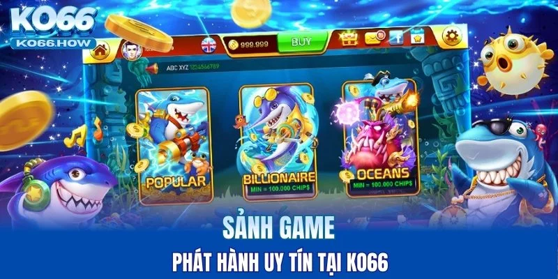 Sảnh game phát hành uy tín tại KO66
